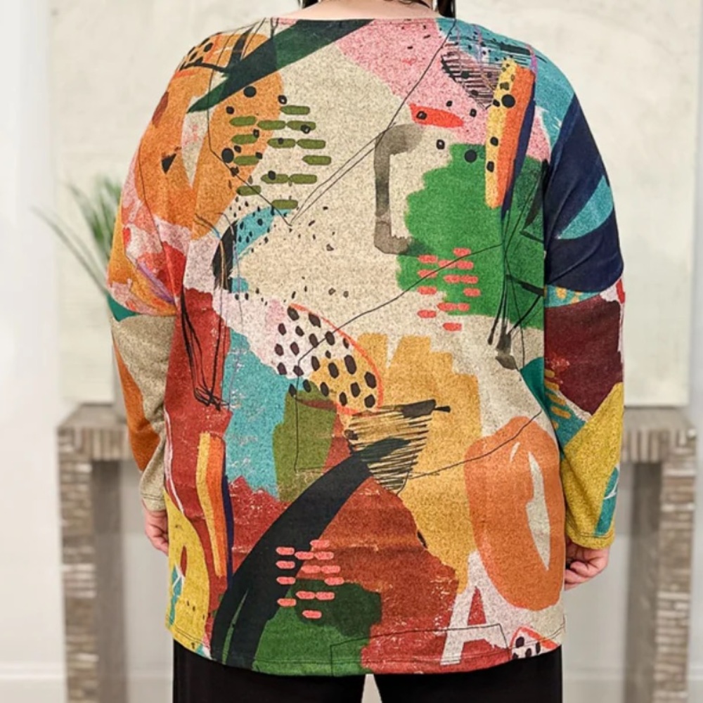 Multi Color Abstract Top - Picture 3 of 3